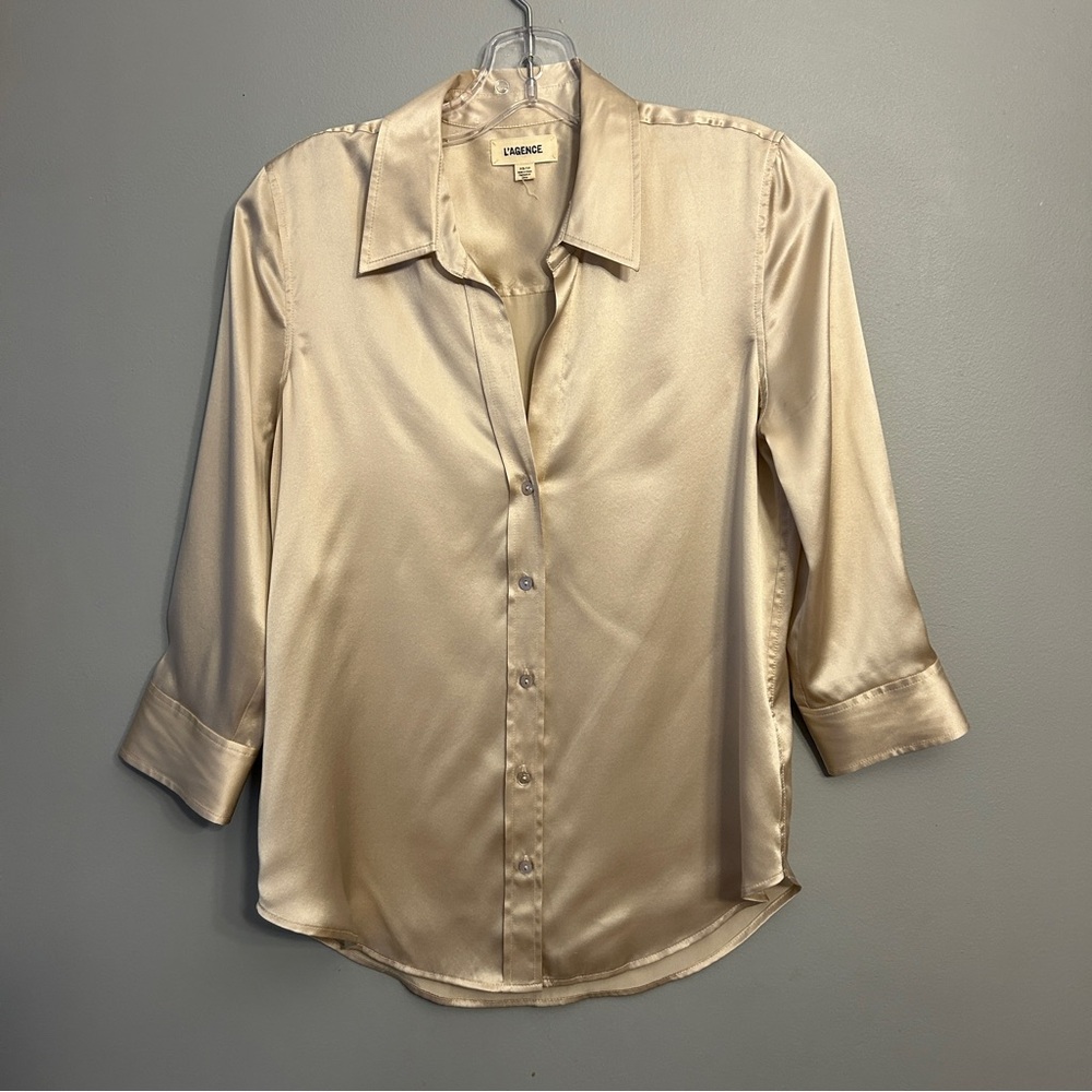 L’AGENCE “Dani” silk blouse